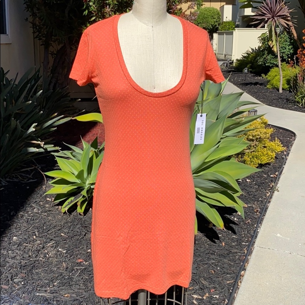 SOL ANGELES. Scoop neck s/s dress XS